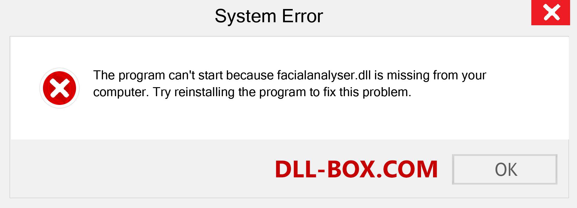  facialanalyser.dll file is missing?. Download for Windows 7, 8, 10 - Fix  facialanalyser dll Missing Error on Windows, photos, images